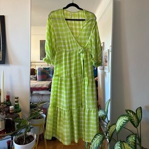 Urban Outfitters gingham wrap dress